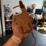 Silicone Suede Labubu Phone Case For Iphone 11 12 13 14 15 16pro Max Plus 16pro 15pro Diy Soft Brown Cover Coque Fall Prevention photo review