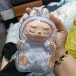 Protective Acrylic Case For Labubu V1/v2/v3  Transparent Portable Organizer Box Mystery Box Storage Case Display Bag photo review