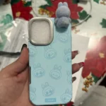 Silicone Suede Labubu Phone Case For Iphone 11 12 13 14 15 16pro Max Plus 16pro 15pro Diy Soft Brown Cover Coque Fall Prevention photo review