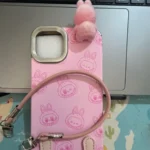 2025 New Ins Cartoon Cute 3d Labubu Handheld Rope Phone 16 Promax Phone Case For iphone 15 14 13 12 11 Pro Max Anti Fall Cover photo review