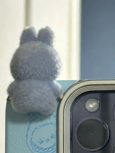 Silicone Suede Labubu Phone Case For Iphone 11 12 13 14 15 16pro Max Plus 16pro 15pro Diy Soft Brown Cover Coque Fall Prevention photo review